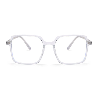 Voyage Transparent Wayfarer TR Clip-On Polarized Sunglasses for Men & Women (2183PMG4662-C2)