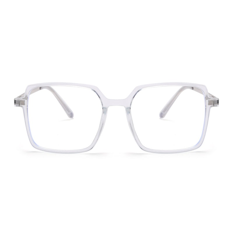 Voyage Transparent Wayfarer TR Clip-On Polarized Sunglasses for Men & Women (2183PMG4662-C2)