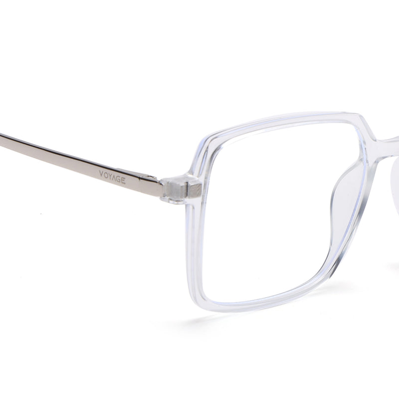 Voyage Transparent Wayfarer TR Clip-On Polarized Sunglasses for Men & Women (2183PMG4662-C2)