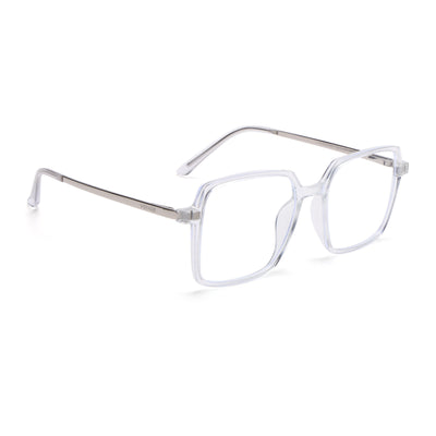 Voyage Transparent Wayfarer TR Clip-On Polarized Sunglasses for Men & Women (2183PMG4662-C2)