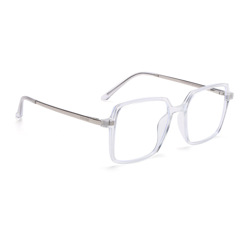 Voyage Transparent Wayfarer TR Clip-On Polarized Sunglasses for Men & Women (2183PMG4662-C2)