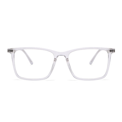 Voyage Transparent Wayfarer TR Clip-On Polarized Sunglasses for Men & Women (2185PMG4666-C2)