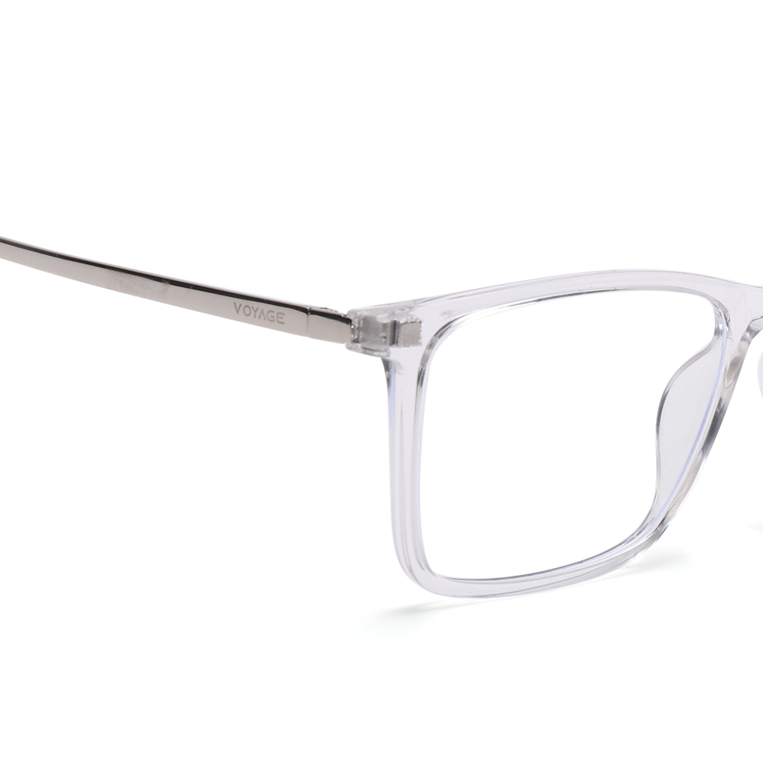 Voyage Transparent Wayfarer TR Clip-On Polarized Sunglasses for Men & Women (2185PMG4666-C2)