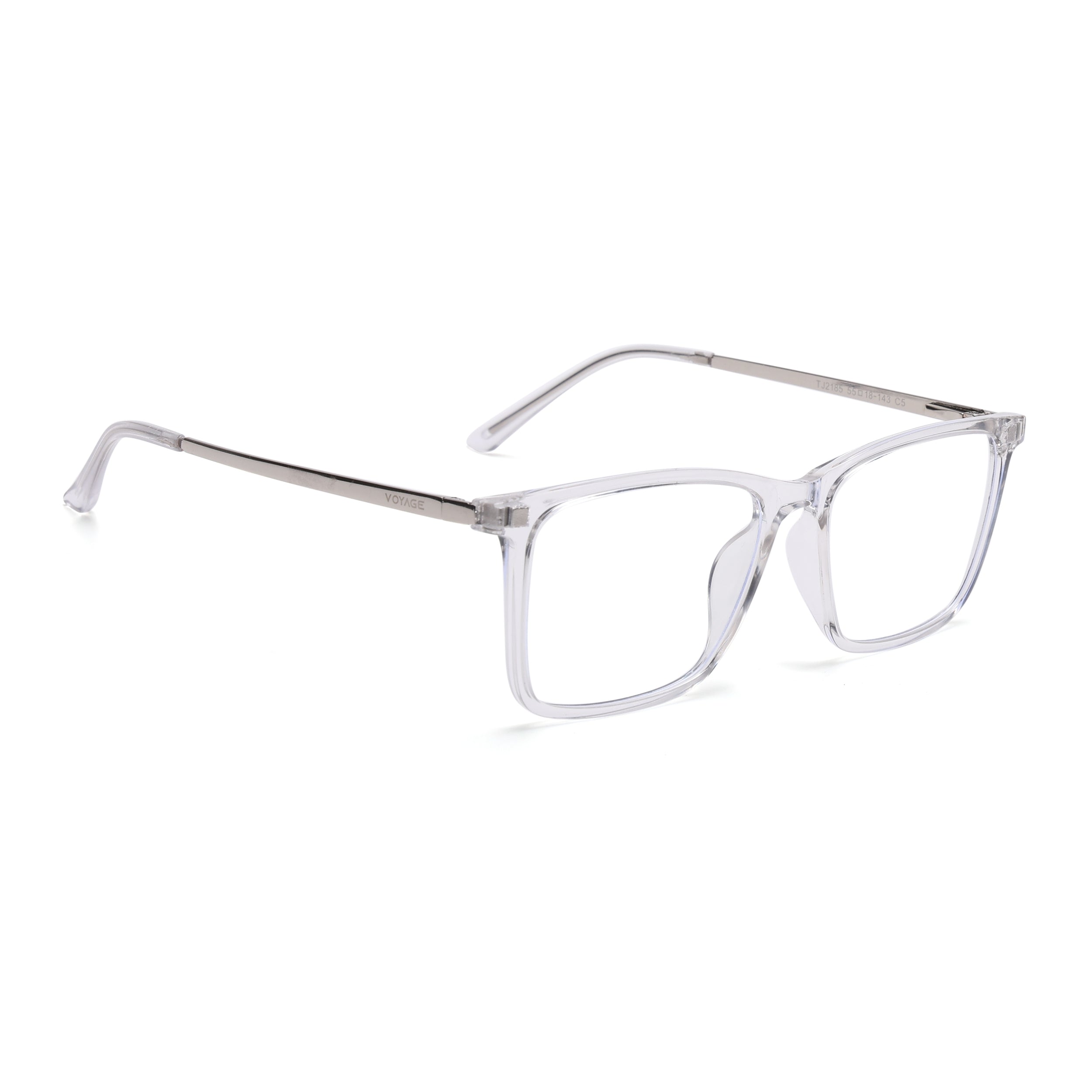 Voyage Transparent Wayfarer TR Clip-On Polarized Sunglasses for Men & Women (2185PMG4666-C2)