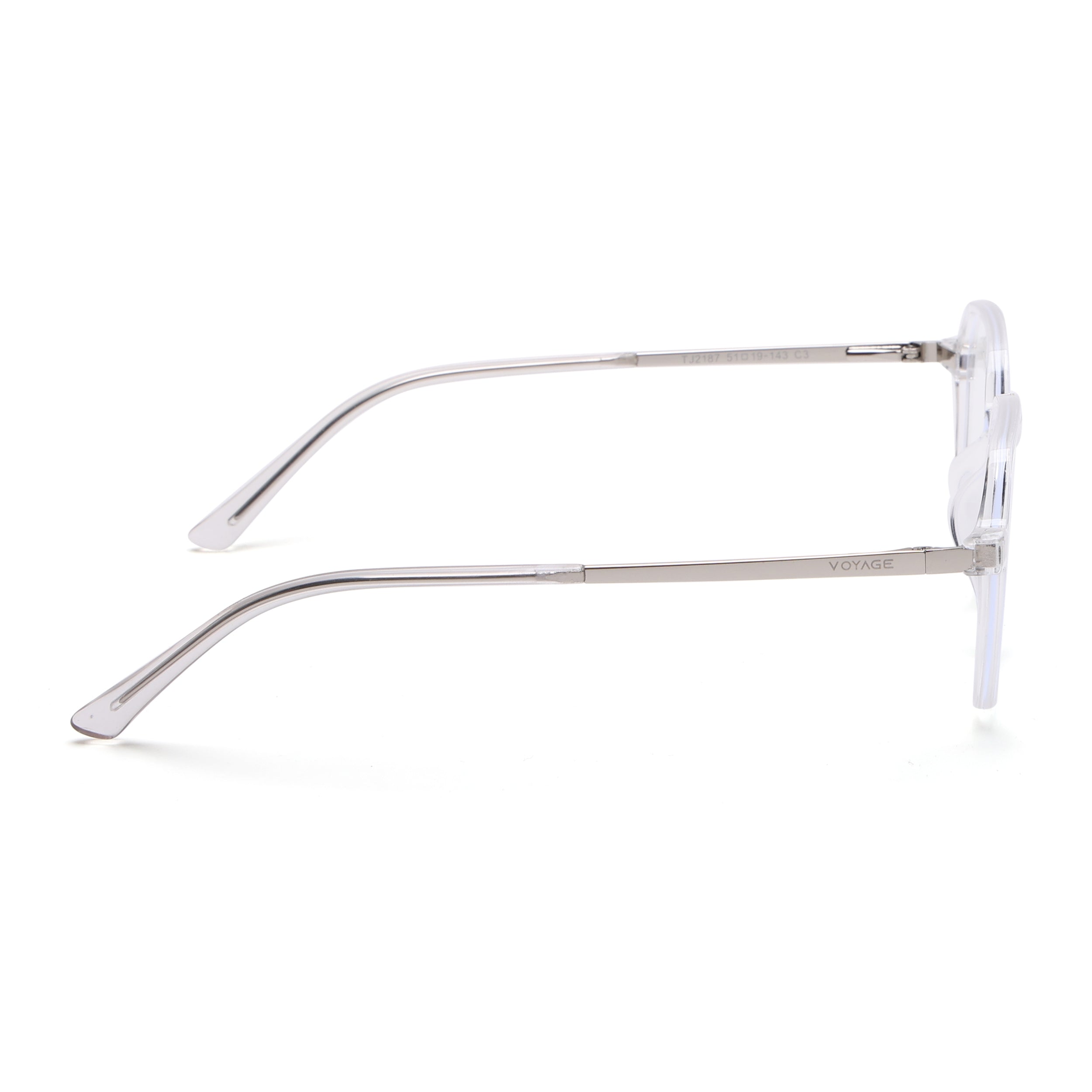 Voyage Transparent Wayfarer TR Clip-On Polarized Sunglasses for Men & Women (2187PMG4670-C2)