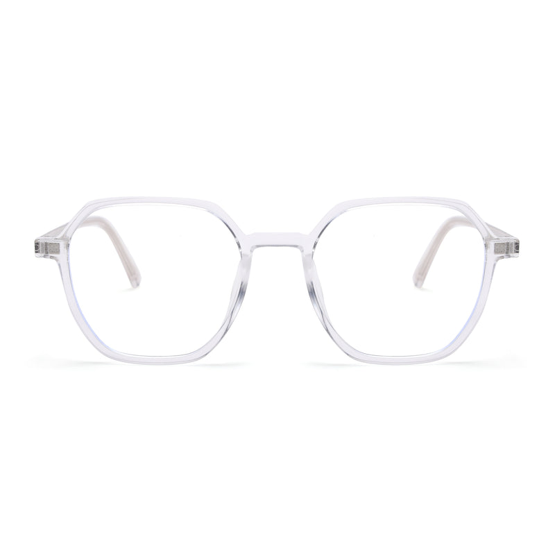Voyage Transparent Wayfarer TR Clip-On Polarized Sunglasses for Men & Women (2187PMG4670-C2)