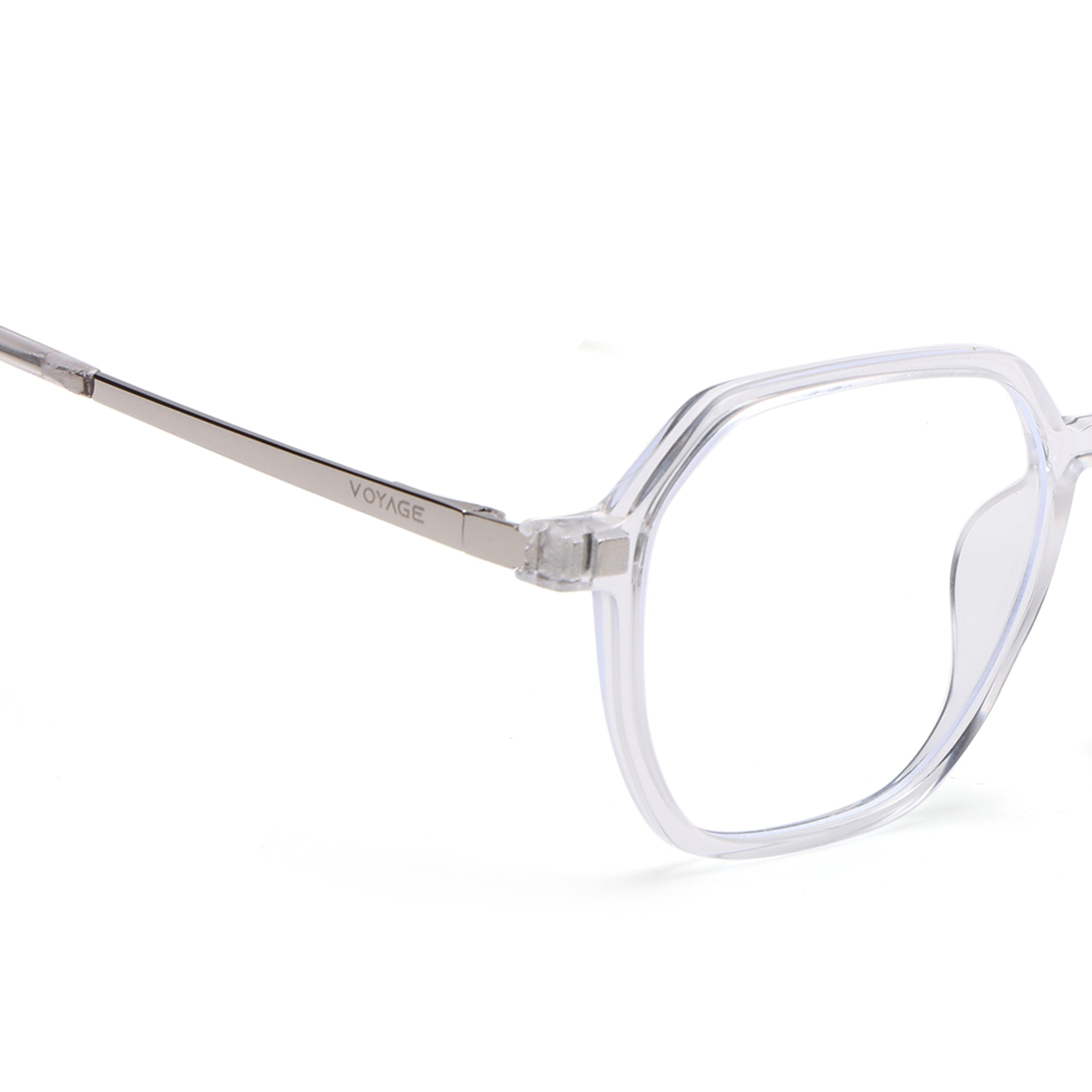 Voyage Transparent Wayfarer TR Clip-On Polarized Sunglasses for Men & Women (2187PMG4670-C2)