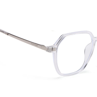 Voyage Transparent Wayfarer TR Clip-On Polarized Sunglasses for Men & Women (2187PMG4670-C2)