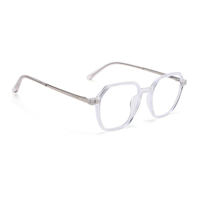 Voyage Transparent Wayfarer TR Clip-On Polarized Sunglasses for Men & Women (2187PMG4670-C2)