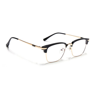 Voyage Golden & Black Square Eyeglasses for Men & Women (22001MG5084-C1)