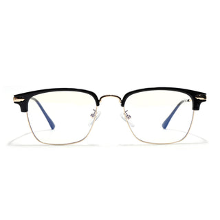 Voyage Golden & Black Square Eyeglasses for Men & Women (22001MG5084-C1)