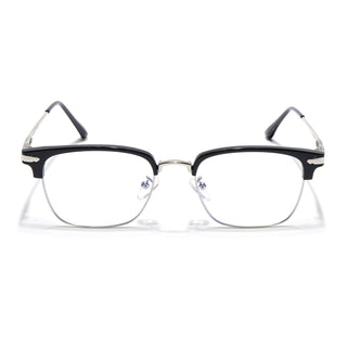 Vision | Silver & Black Square Eyeglasses for Men & Women (22001MG5085-C2)