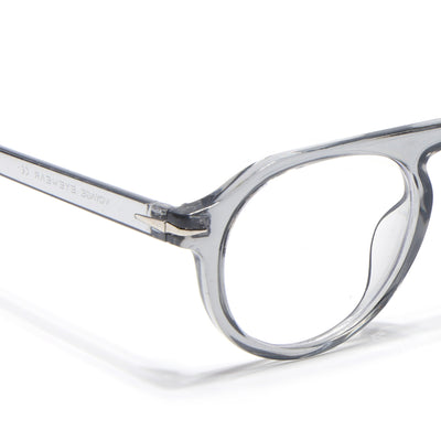 Voyage Grey Round Eyeglasses for Men & Women (2201MG3895-C2)