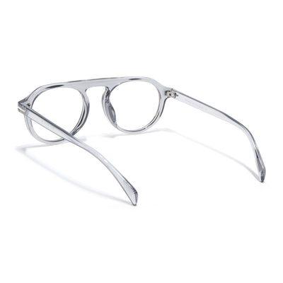 Voyage Grey Round Eyeglasses for Men & Women (2201MG3895-C2)
