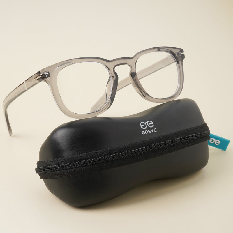 Voyage Grey Square Eyeglasses for Men & Women (2203MG3917-C2)