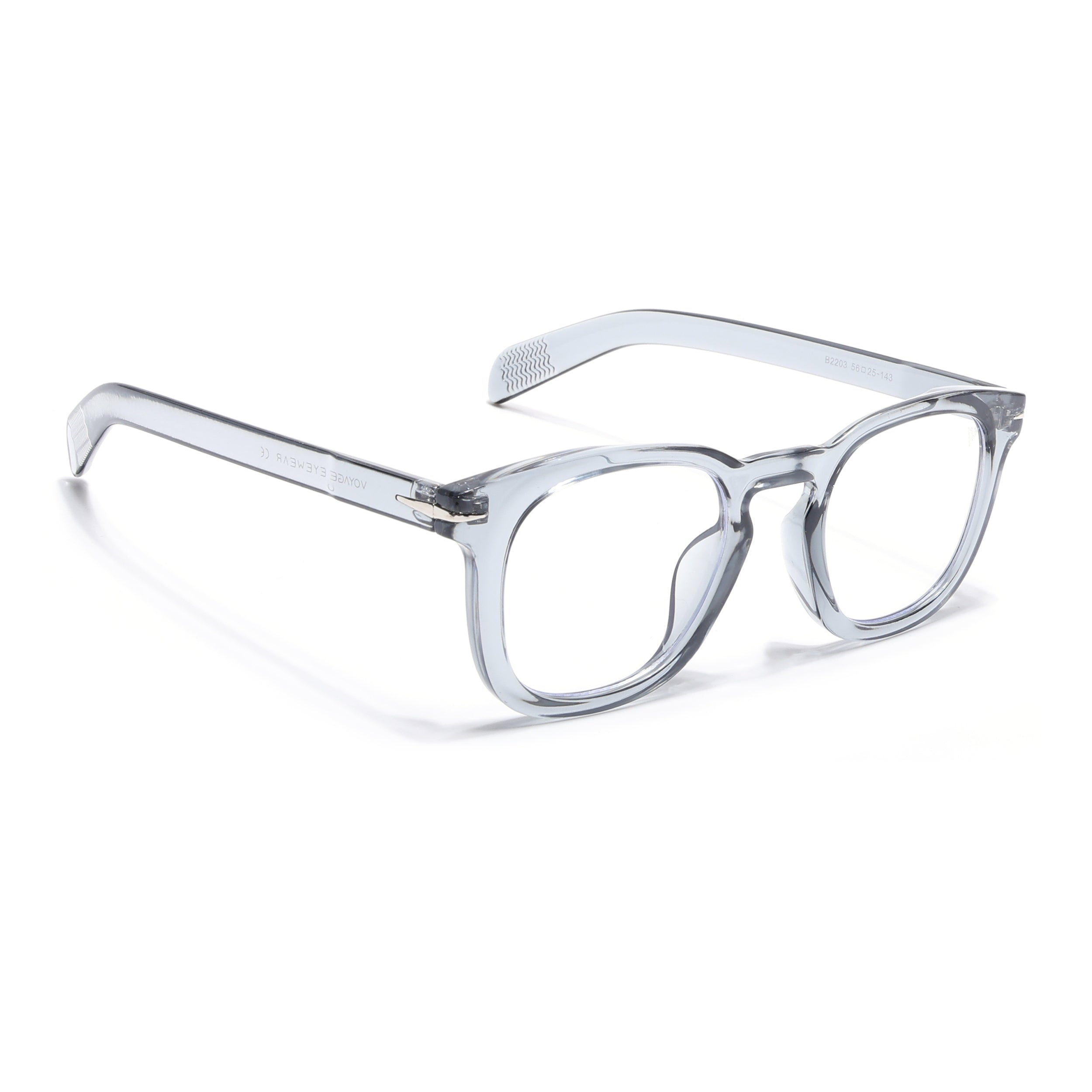 Voyage Light Grey Square Eyeglasses for Men & Women (2203MG4825-C3)