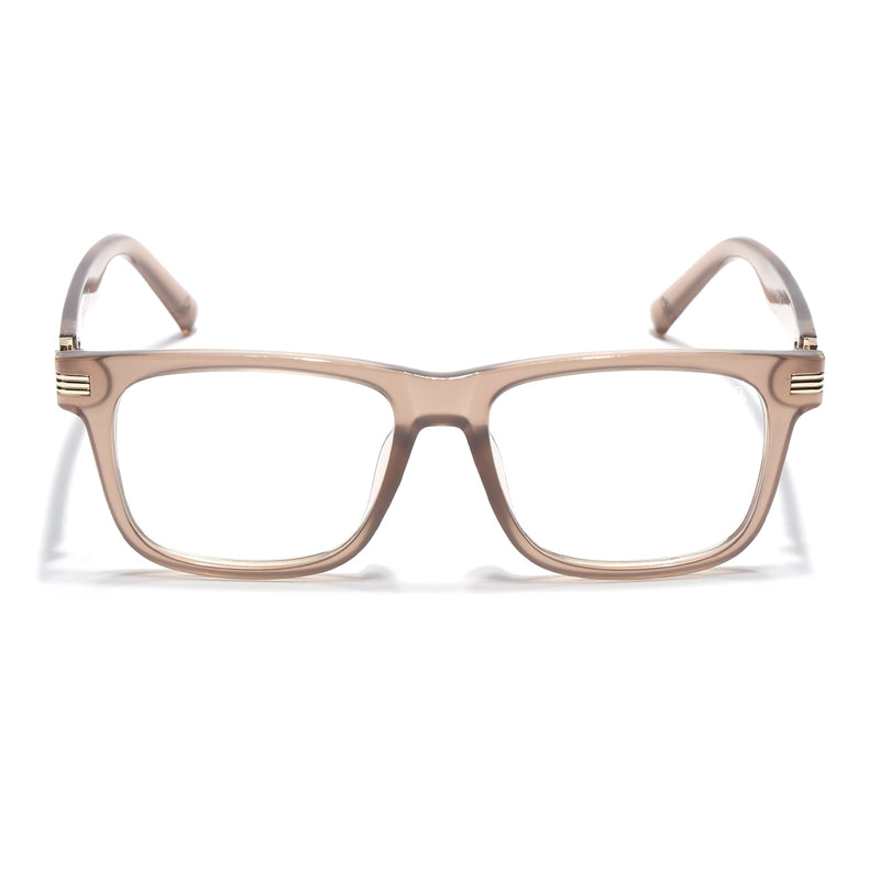 Eyejack Matt Brown Square Eyeglasses for Men & Women (2258FCL2152-C3)
