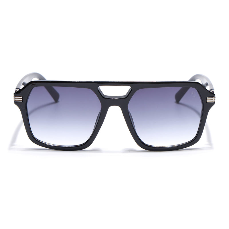 Eyejack Shine Black Wayfarer Sunglasses for Men & Women (2259CL2146)