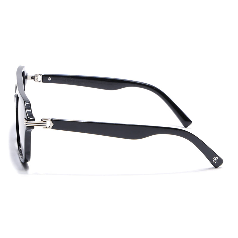 Eyejack Shine Black Wayfarer Sunglasses for Men & Women (2259CL2146)