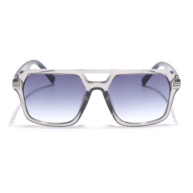 Eyejack Transparent Grey Wayfarer Sunglasses for Men & Women (2259CL2147)
