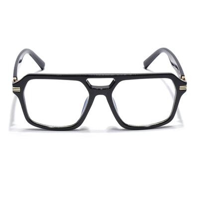 Eyejack Shine Black Wayfarer Eyeglasses for Men & Women (2259FCL2153-C1)
