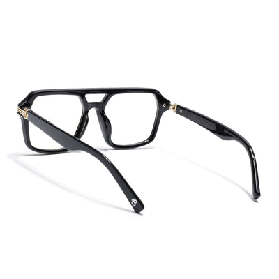 Eyejack Shine Black Wayfarer Eyeglasses for Men & Women (2259FCL2153-C1)