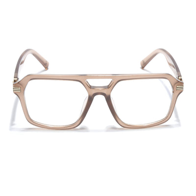 Eyejack Matt Brown Wayfarer Eyeglasses for Men & Women (2259FCL2155-C3)