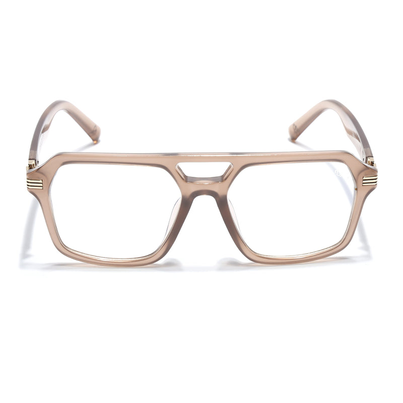 Eyejack Matt Brown Wayfarer Eyeglasses for Men & Women (2259FCL2155-C3)