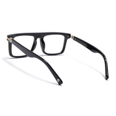 Eyejack Shine Black Wayfarer Eyeglasses for Men & Women (2261FCL2156-C1)