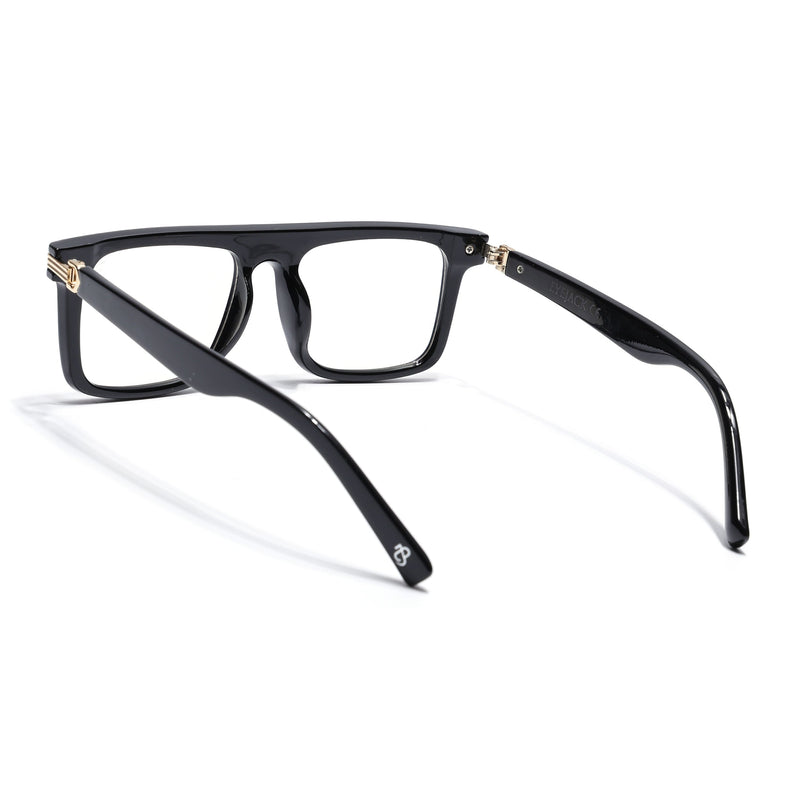 Eyejack Shine Black Wayfarer Eyeglasses for Men & Women (2261FCL2156-C1)