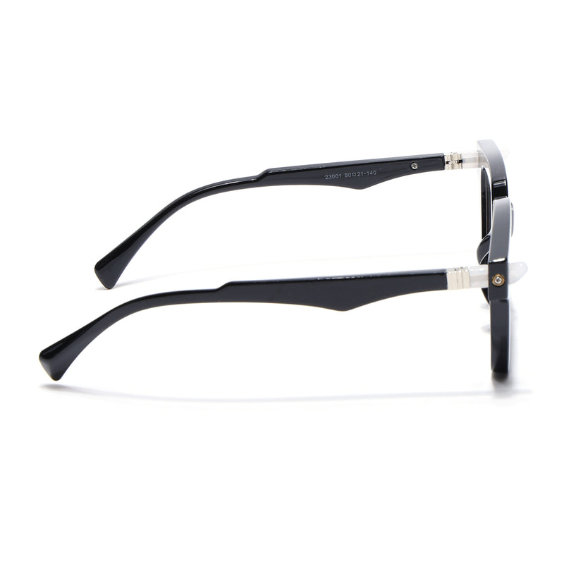 Voyage Goat Shine Black Square Eyeglasses for Men & Women (23001MG4877-C1)