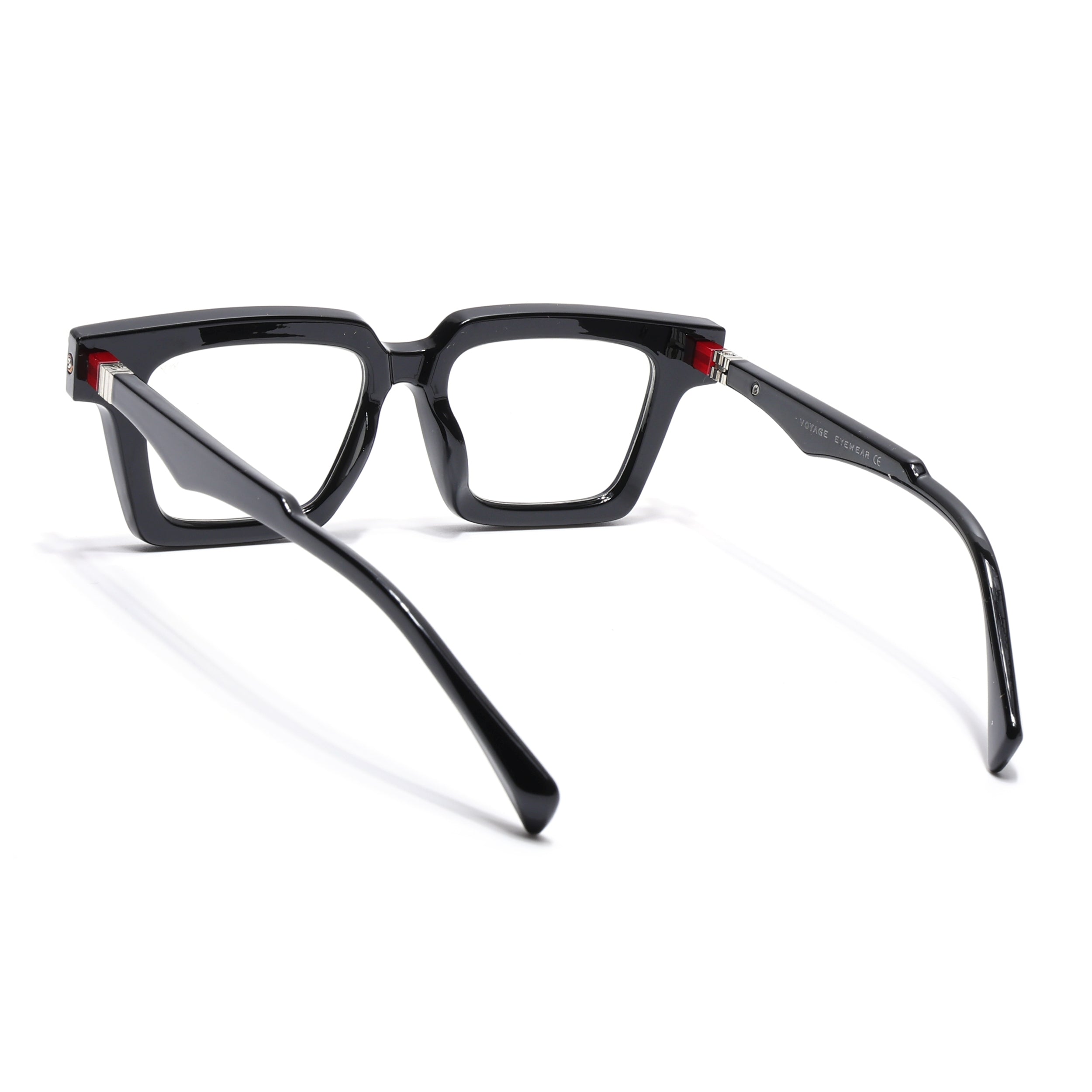 Voyage Goat Shine Black Square Eyeglasses for Men & Women (23001MG4878-C2)