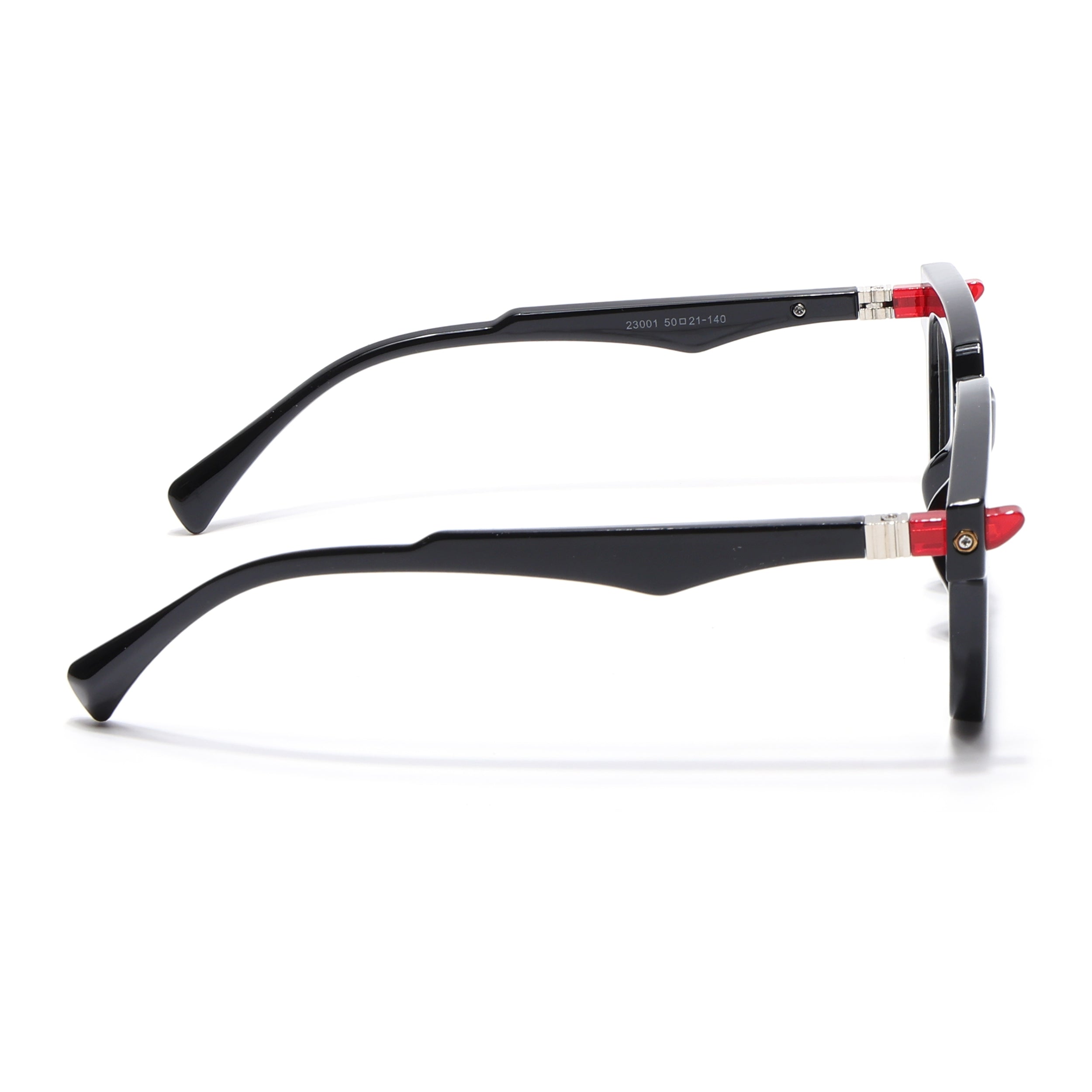 Voyage Goat Shine Black Square Eyeglasses for Men & Women (23001MG4878-C2)