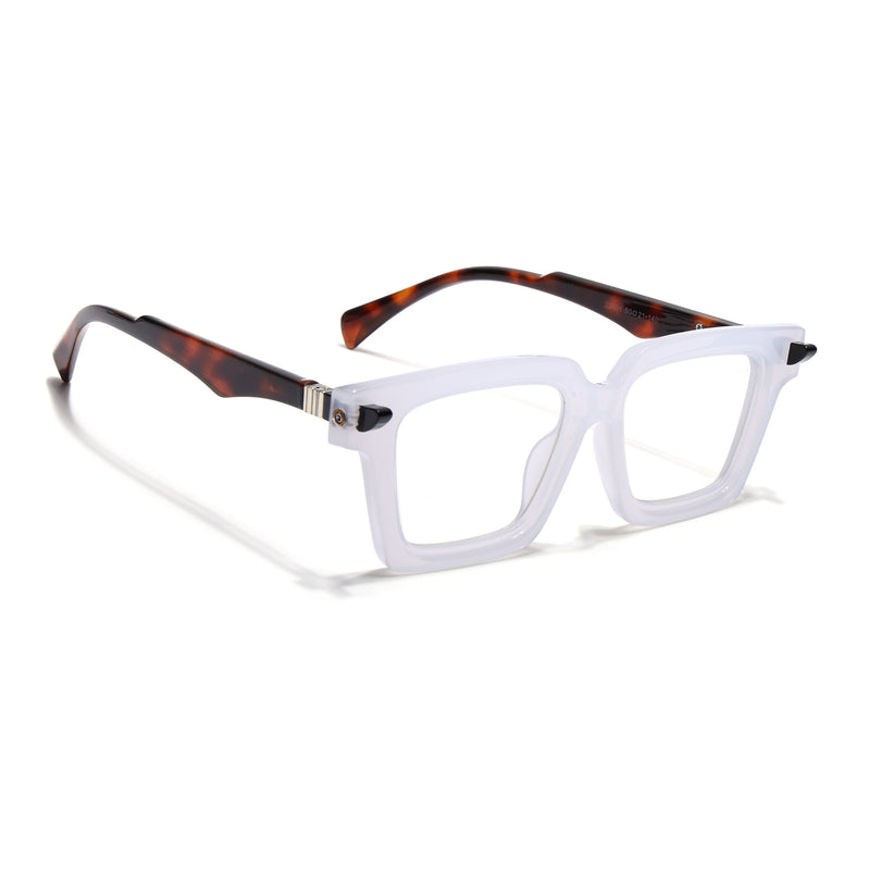 Voyage Goat Matt Transparent Square Eyeglasses for Men & Women (23001MG4879-C3)