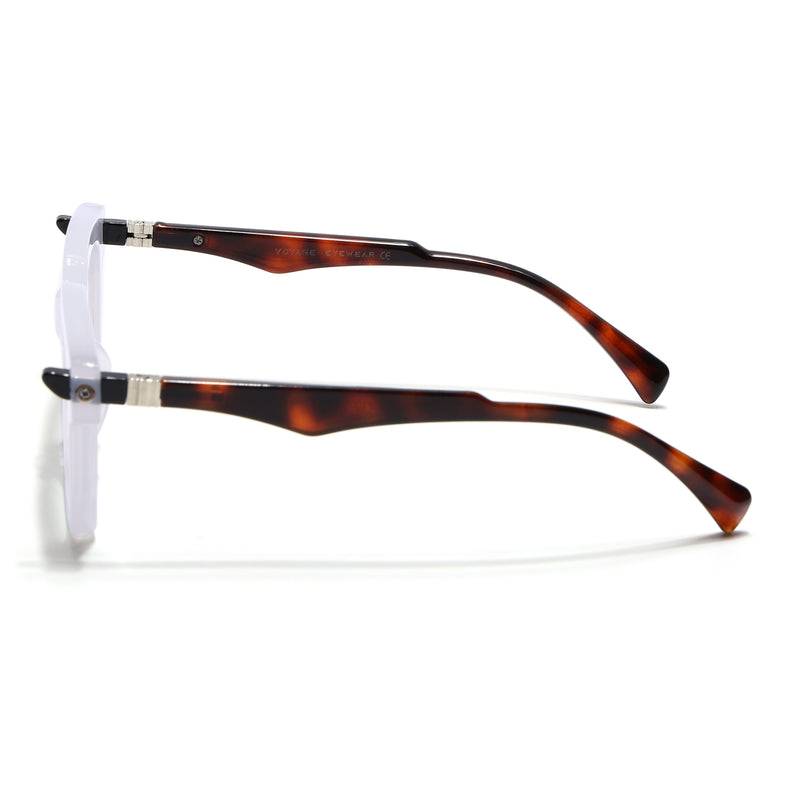 Voyage Goat Matt Transparent Square Eyeglasses for Men & Women (23001MG4879-C3)