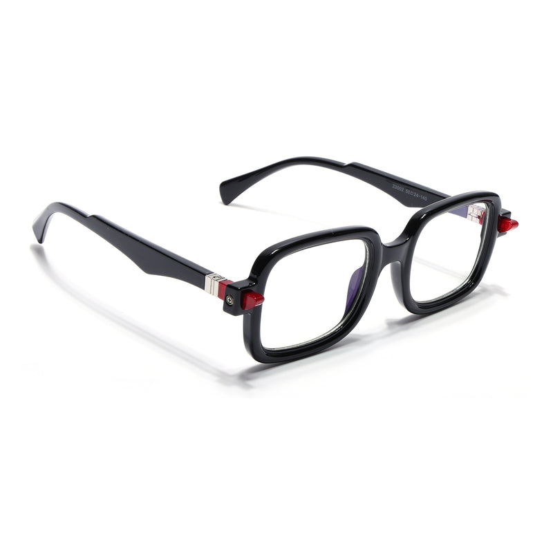 Voyage Goat Shine Black Square Eyeglasses for Men & Women (23002MG4882-C2)