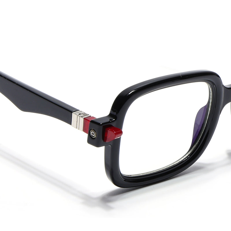 Voyage Goat Shine Black Square Eyeglasses for Men & Women (23002MG4882-C2)