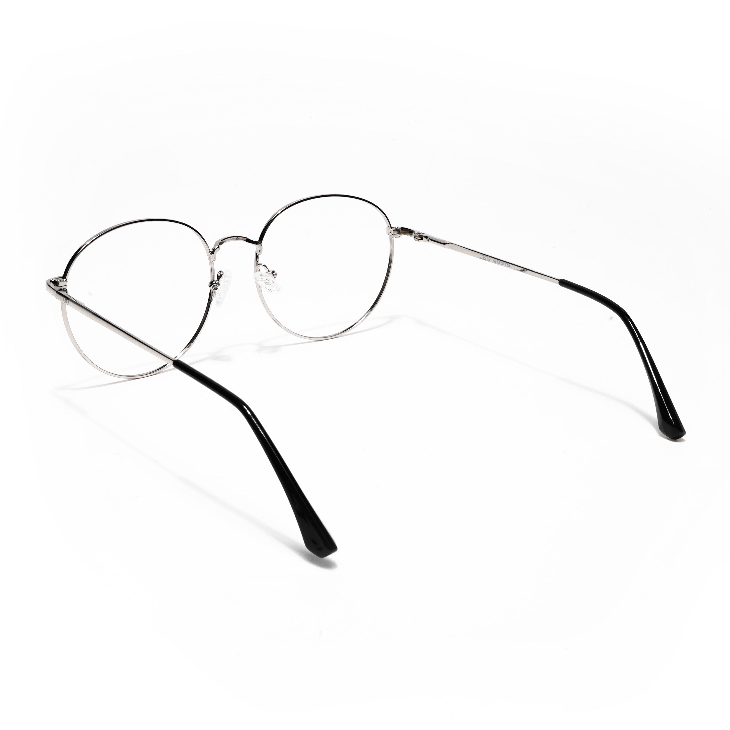 Thin Silver Round Eyeglasses for Men & Women (2301GE1791-C2)