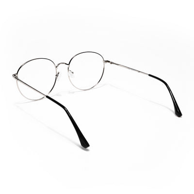 Goeye Thin Silver Round Eyeglasses for Men & Women (2301GE1791-C2)