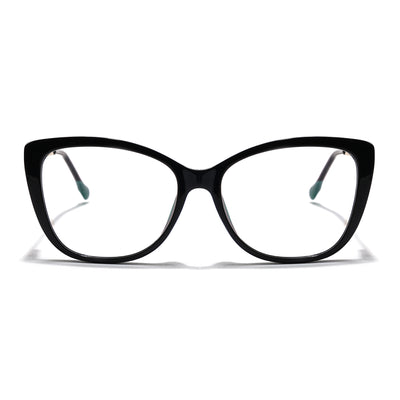 Voyage Glam Black Cateye Eyeglasses for Women (2301MG5611-C1)