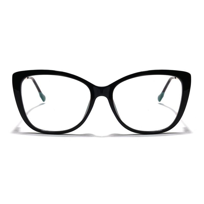 Voyage Glam Black Cateye Eyeglasses for Women (2301MG5611-C1)