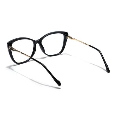 Voyage Glam Black Cateye Eyeglasses for Women (2301MG5611-C1)