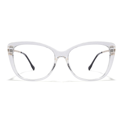 Voyage Glam Transparent Cateye Eyeglasses for Women (2301MG5612-C2)