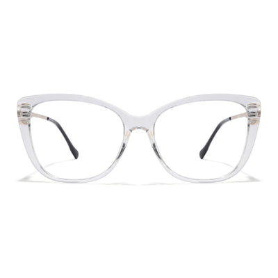 Voyage Glam Transparent Cateye Eyeglasses for Women (2301MG5612-C2)