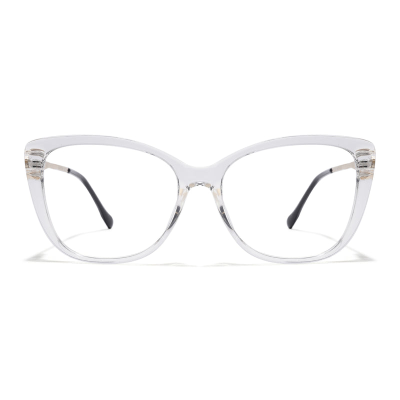 Voyage Glam Transparent Cateye Eyeglasses for Women (2301MG5612-C2)