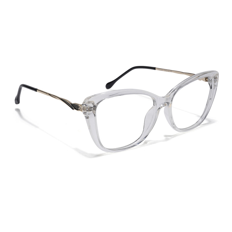 Voyage Glam Transparent Cateye Eyeglasses for Women (2301MG5612-C2)