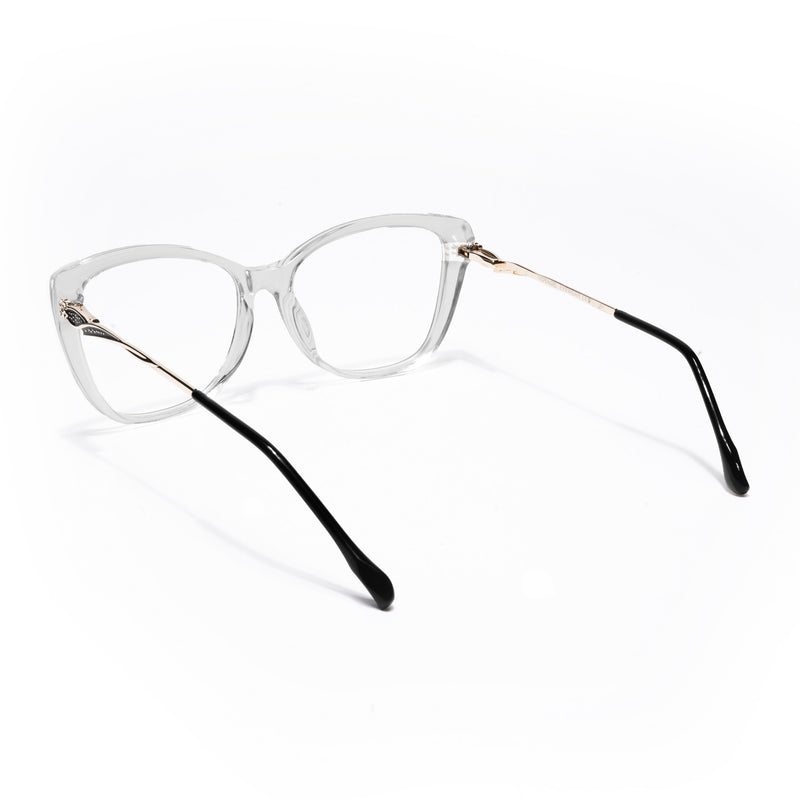 Voyage Glam Transparent Cateye Eyeglasses for Women (2301MG5612-C2)