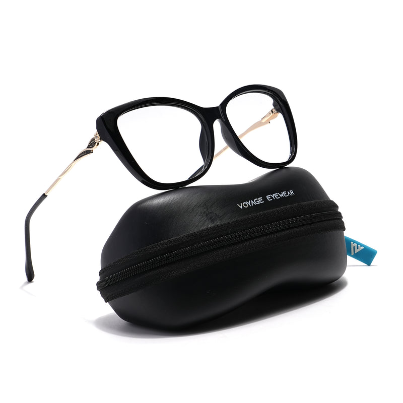 Voyage Glam Black Cateye Eyeglasses for Women (2301MG5611-C1)