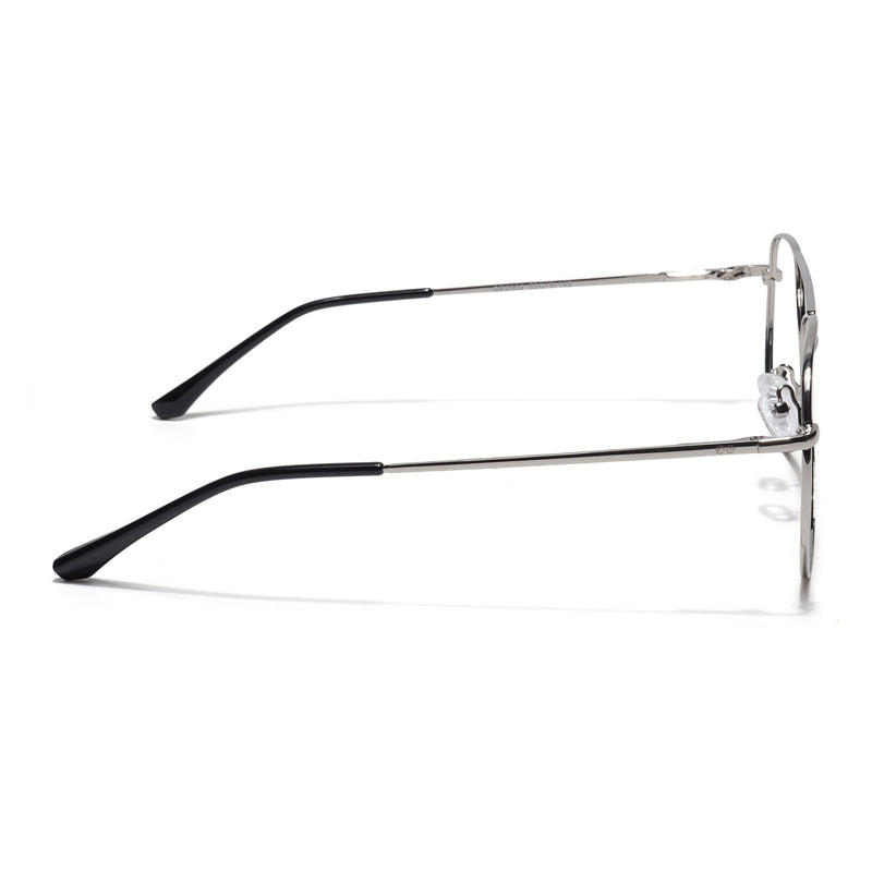 Thin Silver Aviator Eyeglasses for Men & Women (2302GE1796-C2)