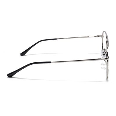 Goeye Thin Silver Aviator Eyeglasses for Men & Women (2302GE1796-C2)